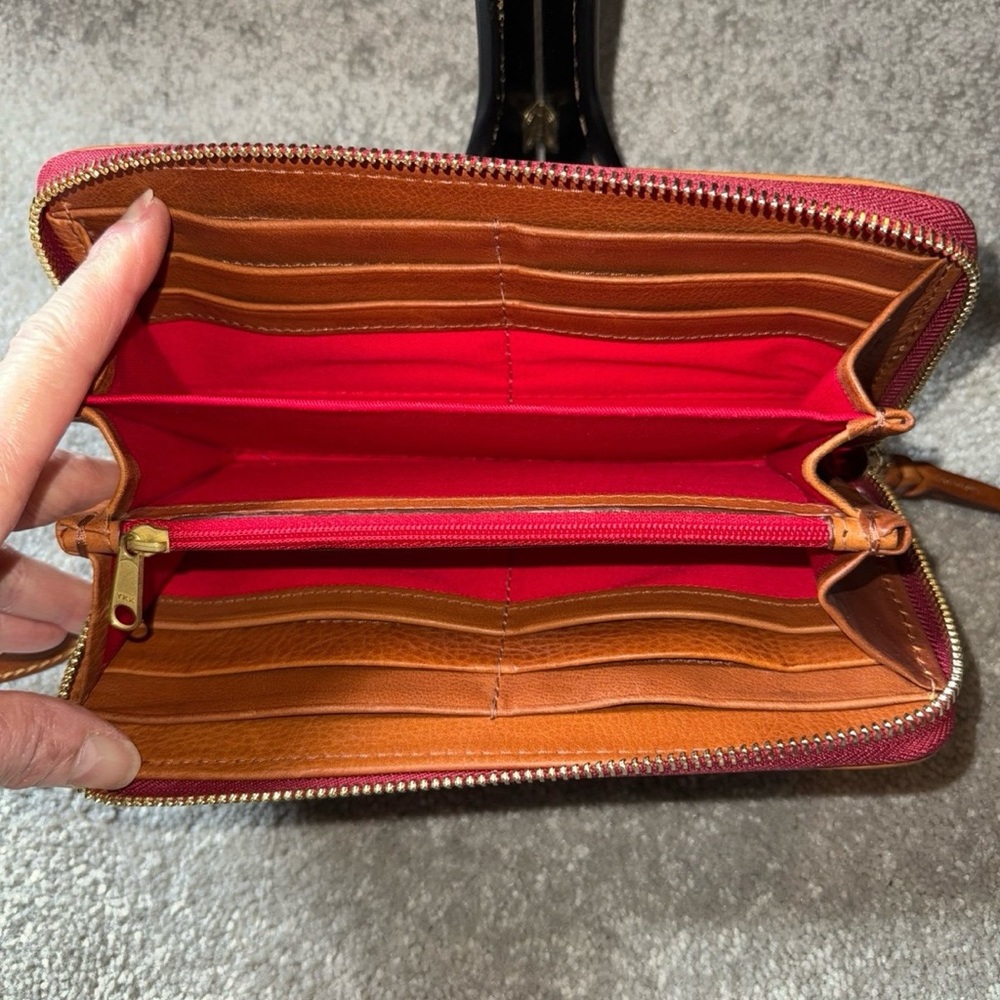 Dooney & Bourke Florentine wristlet in natural - Picture 6 of 12